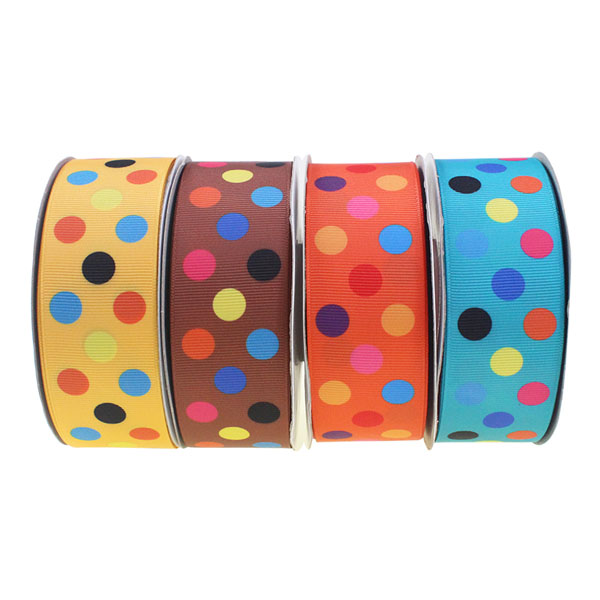 Dots grsograin ribbon