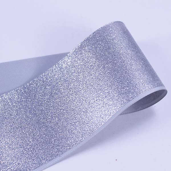 Glitter Printed Grosgarin Ribbon